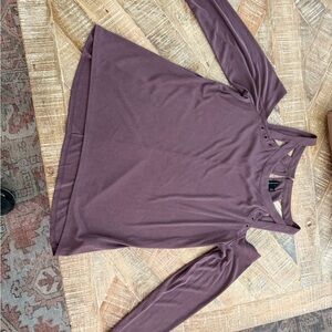 Purple Long Sleeve Top